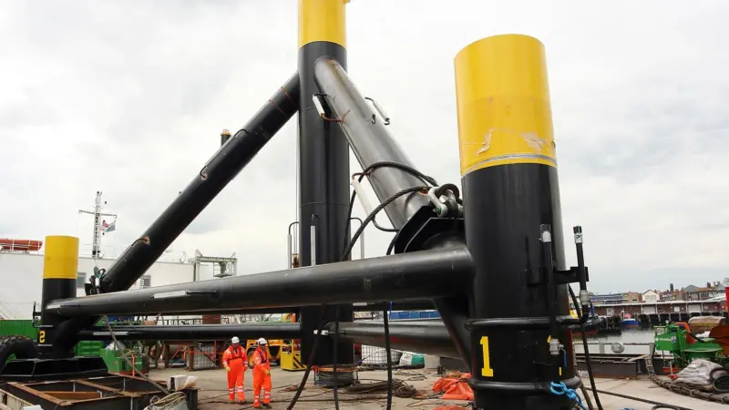 The project involves the decommissioning of a tripod from the European Marine Energy Centre (EMEC) Fall of Warness tidal energy test site