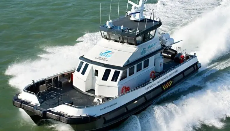 'Seacat Endeavour', one of the 14 vessels of the Seacat Fleet