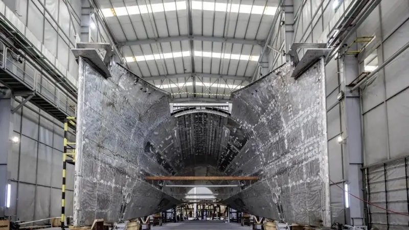 Damen FCS 2710 during early build stages