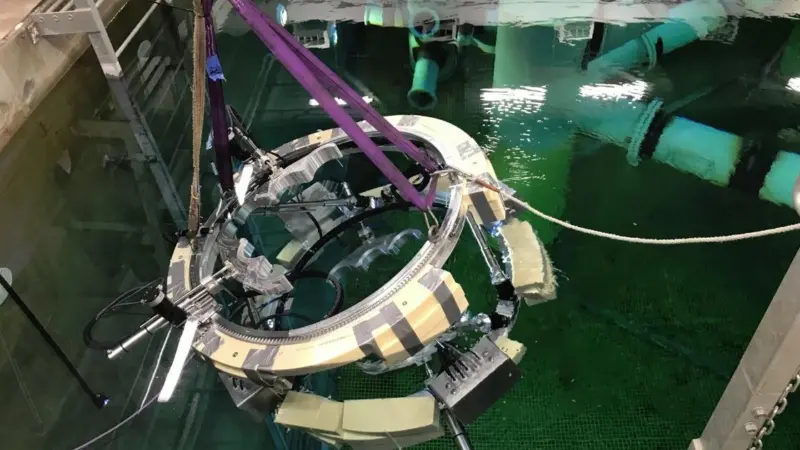 The field trials took place in the diving facility at TWI, Middlesbrough
