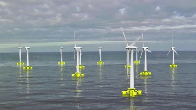 Starfloat is based on a low motion semi-submerged platform that is constructed in steel