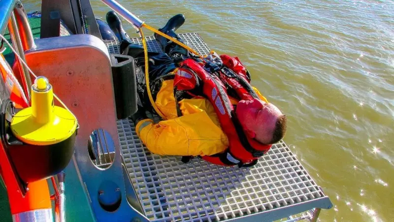The Man Overboard Recovery Platform, which has been developed by Goodchild Marine