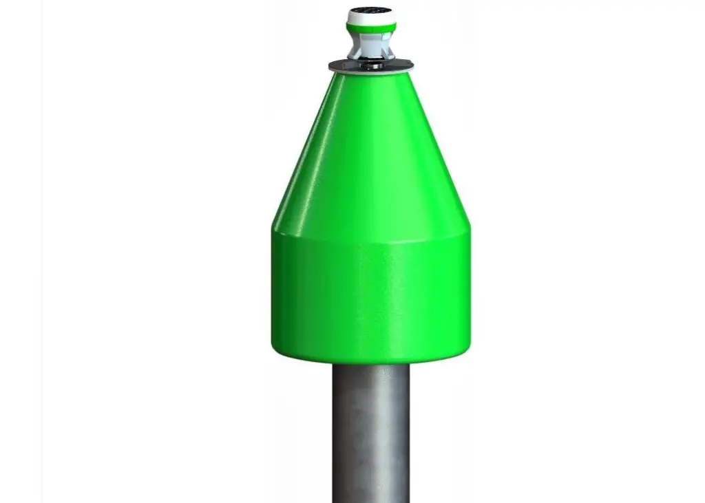 Almarin's buoy for rivers or channels with a large amplitude of water level variation