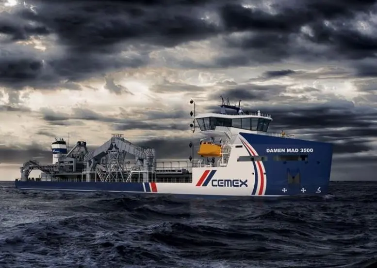 The new Damen dredger featuring Wärtsilä propulsion equipment