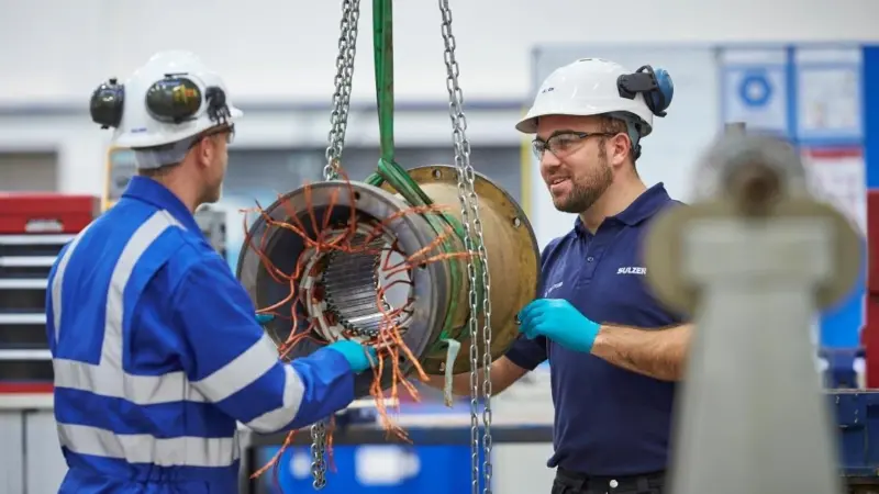 Sulzer offers a wide range of repair services through its worldwide network of service centers