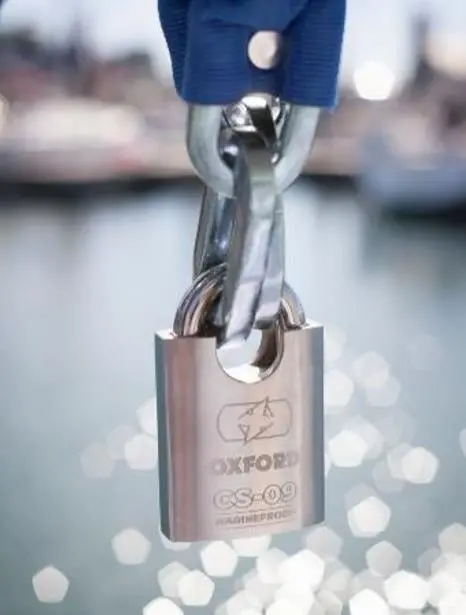 Oxford Marineproof padlocks use S304 Stainless Steel body and cylinder components