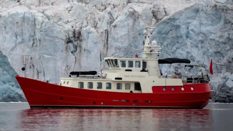 The vessel has been fitted out for Arctic research