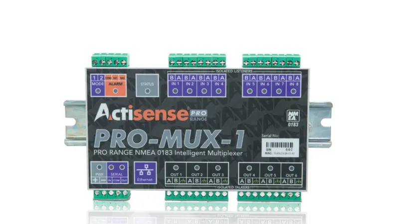 Actisense’s PRO-MUX-1 is a Professional Multiplexer designed to provide isolation on all inputs and outputs