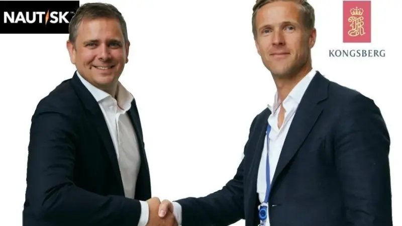 Espen Martinsen (left) of Nautisk with Vigleik Takle of Kongsberg Digital