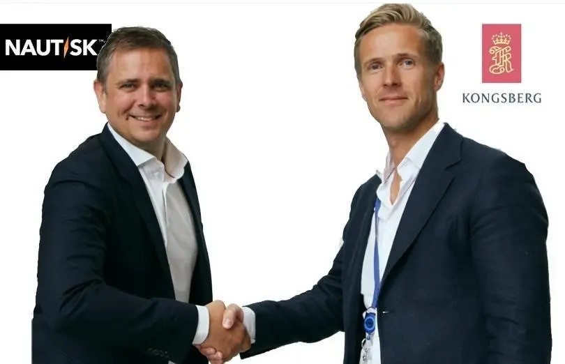 Espen Martinsen (left) of Nautisk with Vigleik Takle of Kongsberg Digital