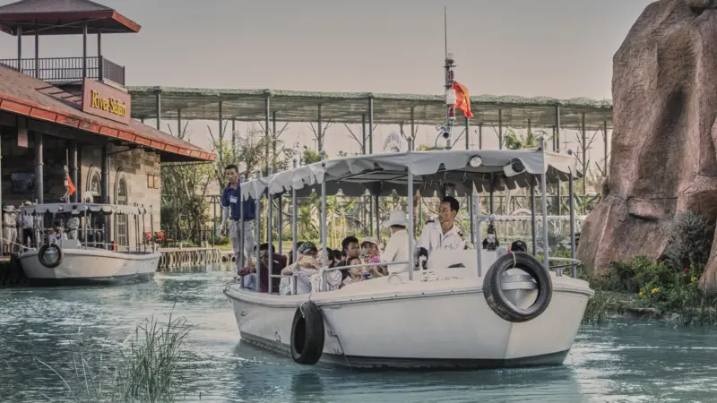 The electric boats will allow guests to get close to the rare animals that live in the River Safari Photo: Torqeedo