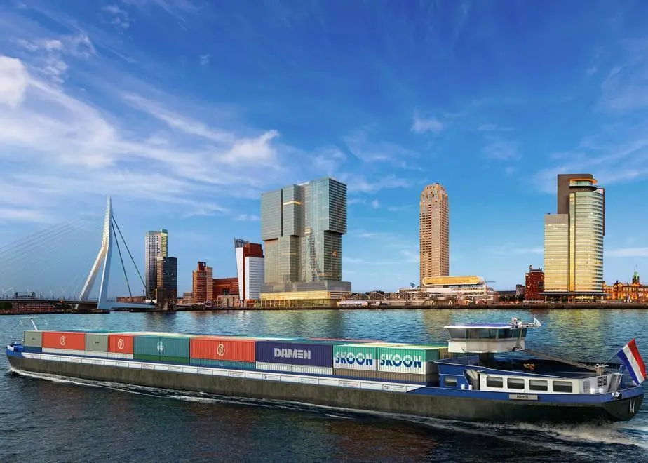 Skoonboxes are planned for trial aboard a diesel-electric inland vessel later this year Photo: Damen