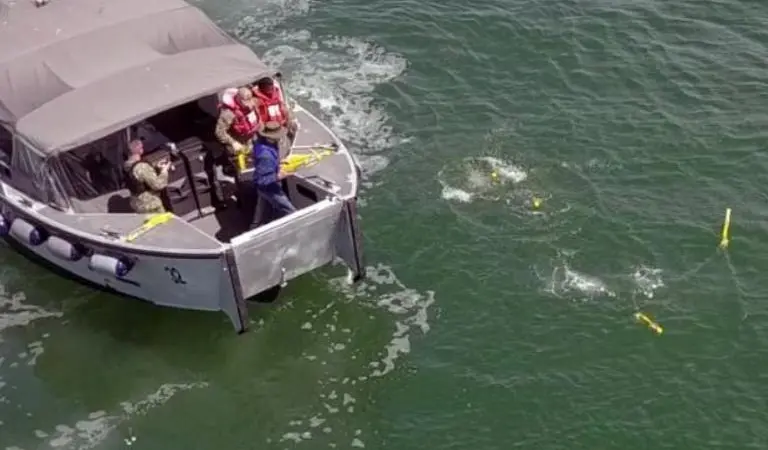 United States military demonstration of Aquabotix’s SwarmDiver products