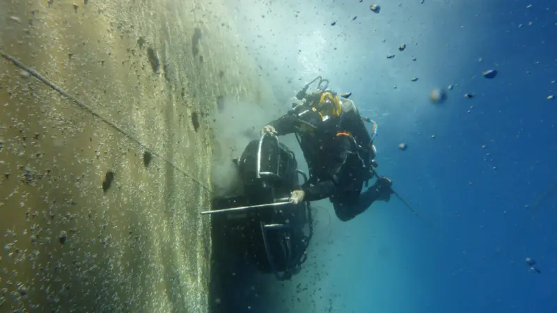 Wärtsilä’s divers are enabling operators to avoid unplanned dry-dockings Photo: Wärtsilä