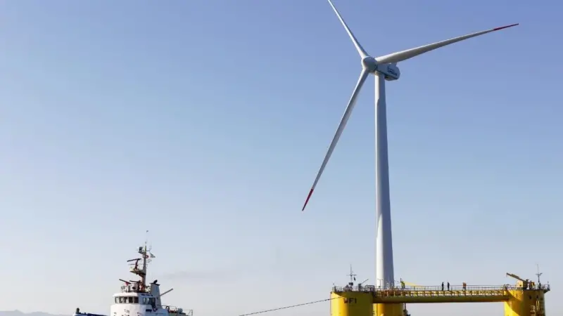 A prototype WindFloat was built and installed at the site off Portugal in 2011