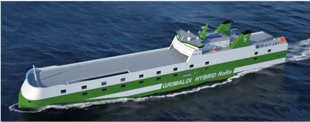 Kongsberg Maritime will deliver power and hybrid systems to nine Ro-Ro vessels ordered by Italy’s Grimaldi Group Photo: Knud E. Hansen