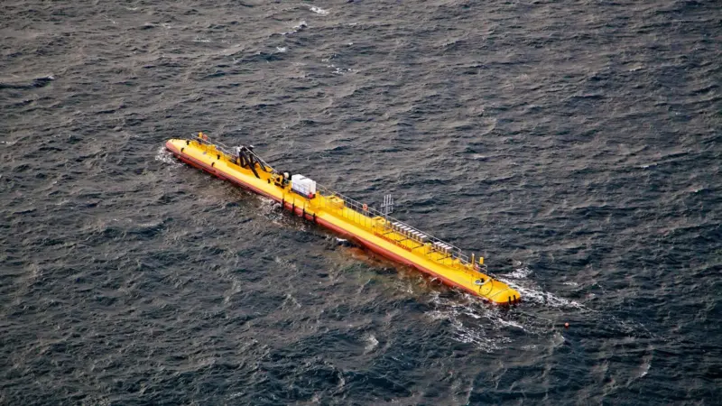 Floating tidal stream turbine
