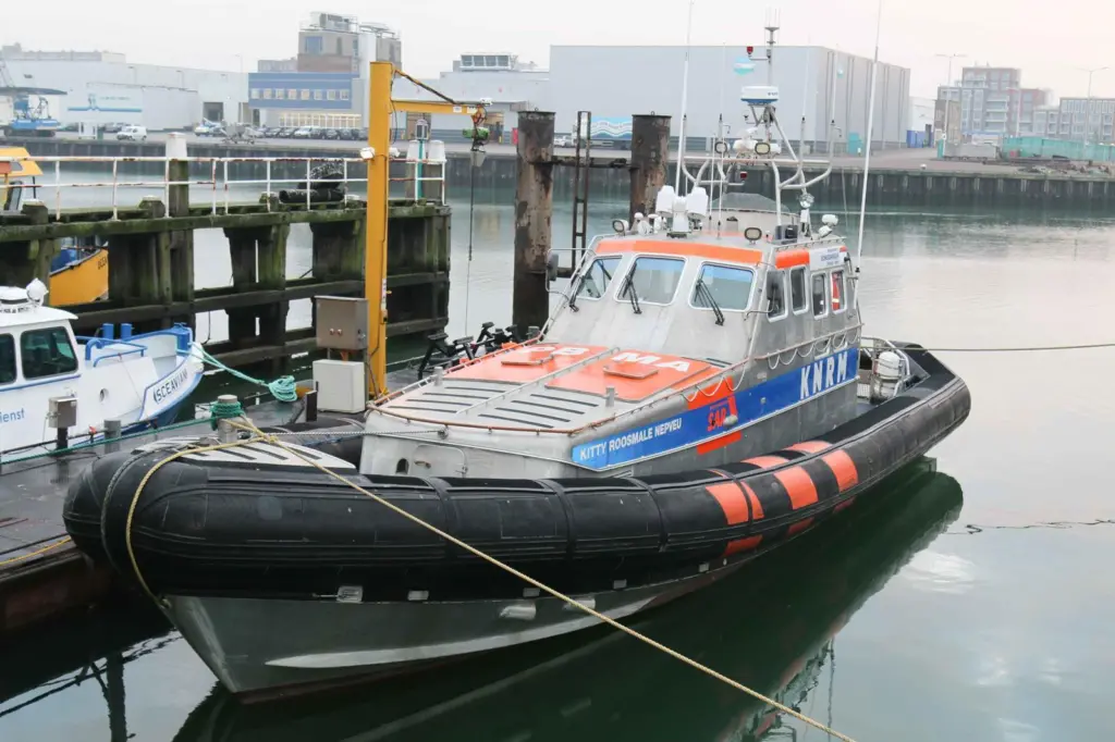 KNRM lifeboat 'Kitty Roosmale Nepveu' on its berth at Scheveningen (Peter Barker)
