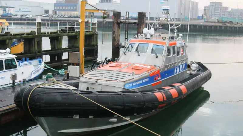 KNRM lifeboat 'Kitty Roosmale Nepveu' on its berth at Scheveningen (Peter Barker)