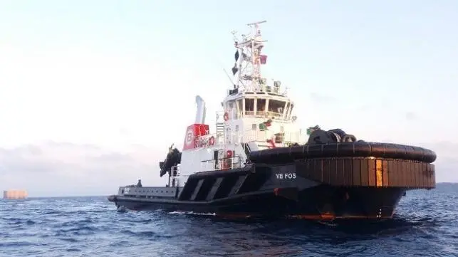 The first of 18 caissons head for Monaco (Boluda)
