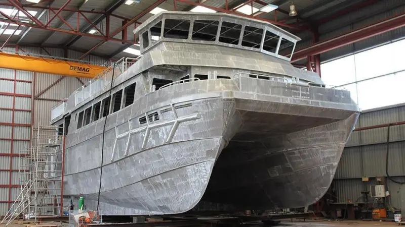 'Manor Venture' under build. Photo: Manor Marine