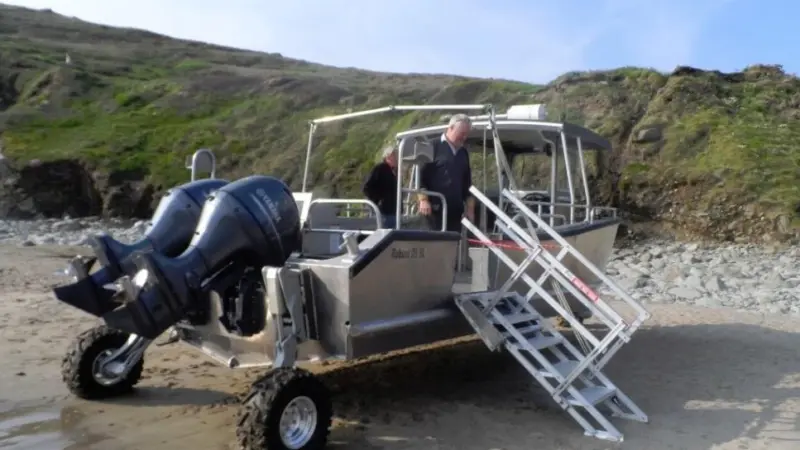 Amphibious and ambitious: passengers will board with no wading