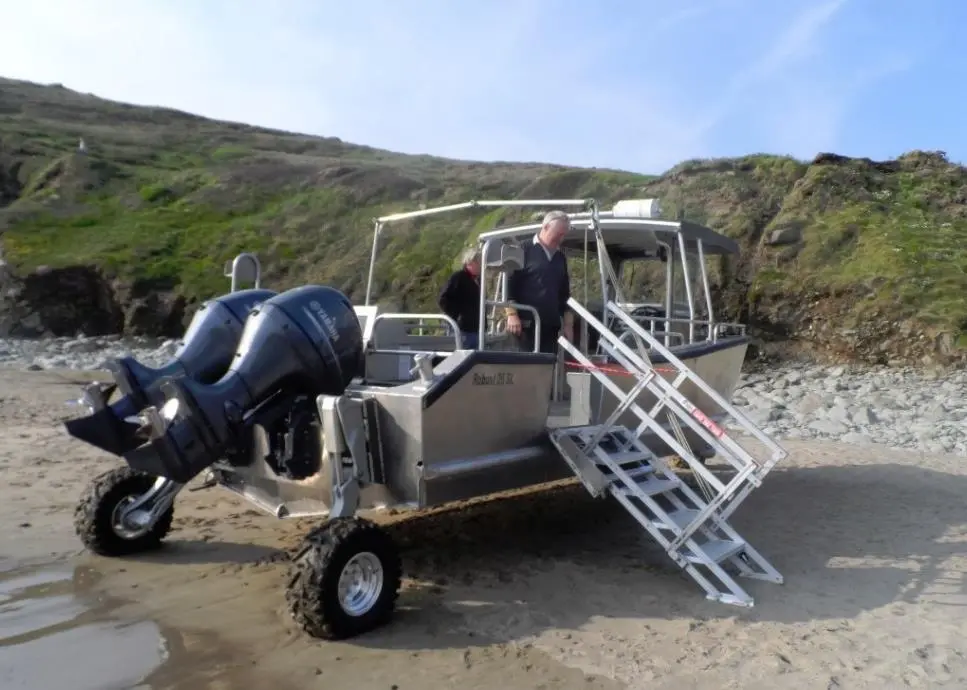 Amphibious and ambitious: passengers will board with no wading