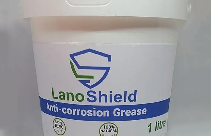 The product comes as grease and a spray in a range of sizes starting at 250ml tubs of grease to 200 litre barrels of LanoShield spray