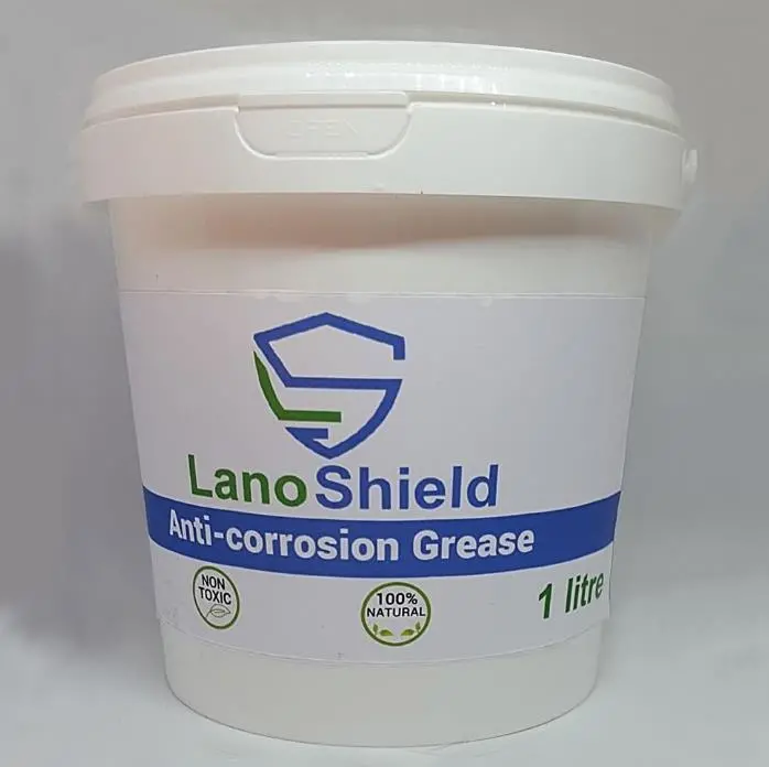 The product comes as grease and a spray in a range of sizes starting at 250ml tubs of grease to 200 litre barrels of LanoShield spray