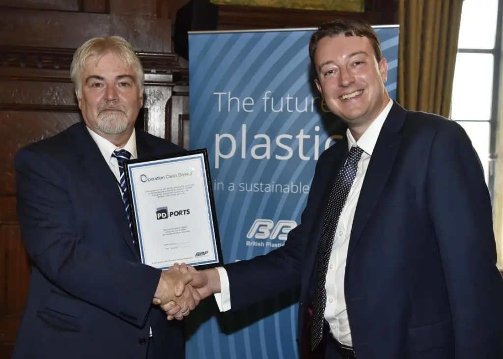 OCS certificate handover at Teesport