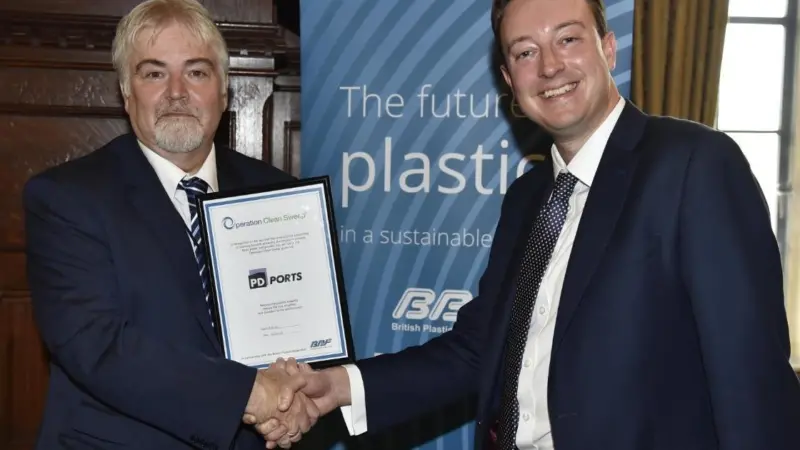 OCS certificate handover at Teesport