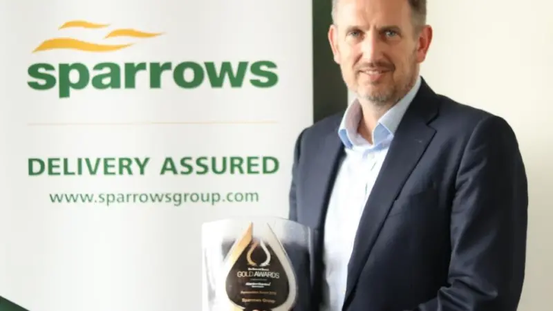 Matt Corbin from Sparrows Group welcomed the award