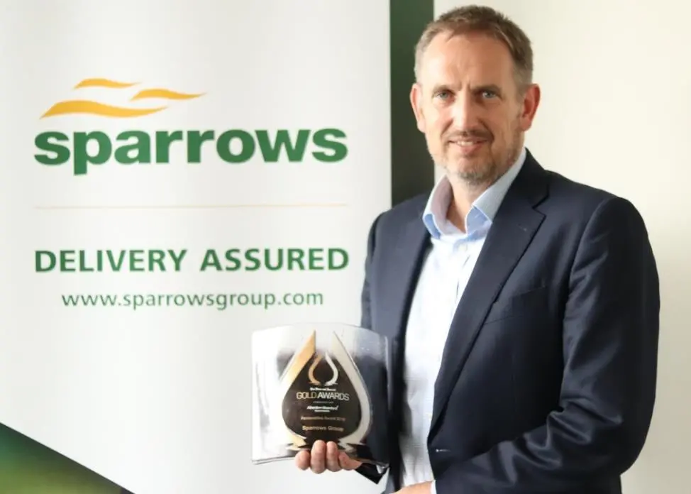 Matt Corbin from Sparrows Group welcomed the award