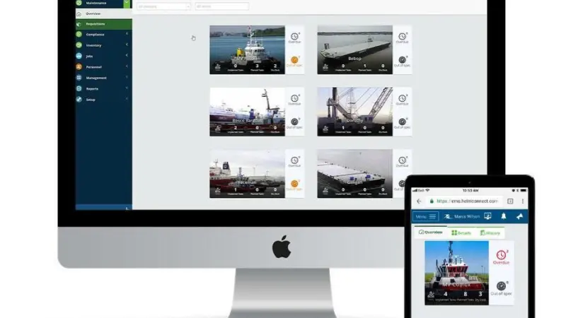 Helm CONNECT the most widely-used marine software in the North American market Photo: Helm Operations