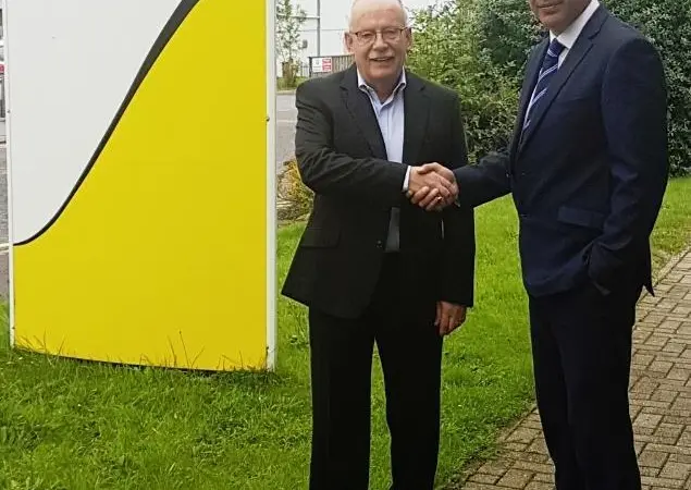 Alan Milne (MD, Water Weights) and Graham Brading (Group Director- buoyancy and Ballast at Unique Group)