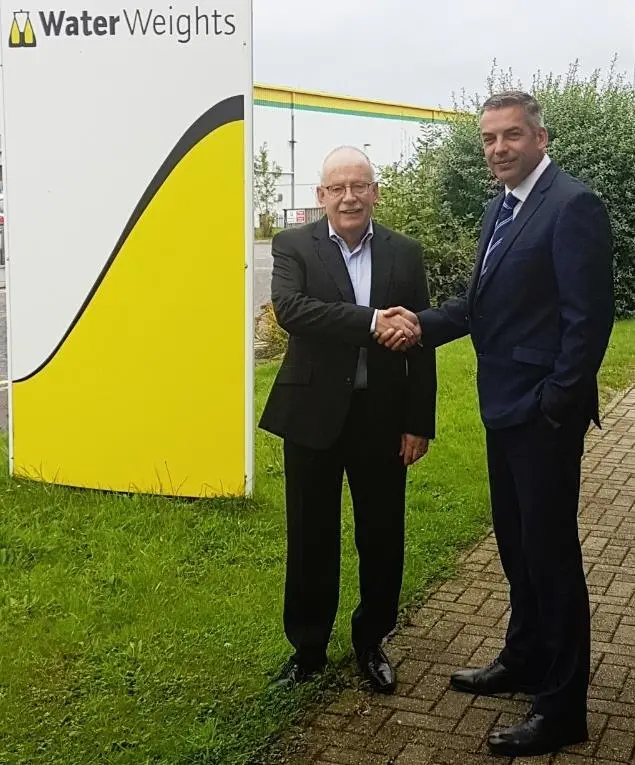 Alan Milne (MD, Water Weights) and Graham Brading (Group Director- buoyancy and Ballast at Unique Group)