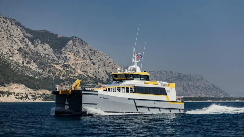 The first FCS 2710 'HST Hudson' was handed over to HST back in July, during Seawork International Photo: Damen