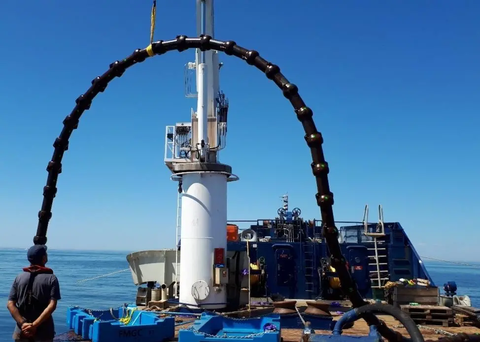 The FMGC cast iron shells are being put to the test at the Centrales Nantes SEM-REV offshore test site Photo: Centrales Nantes