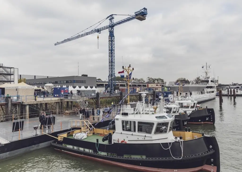 The workboats ranged in size from ten-metre Stan Launches and Stan Tugs up to a 72-metre Stan Pontoon