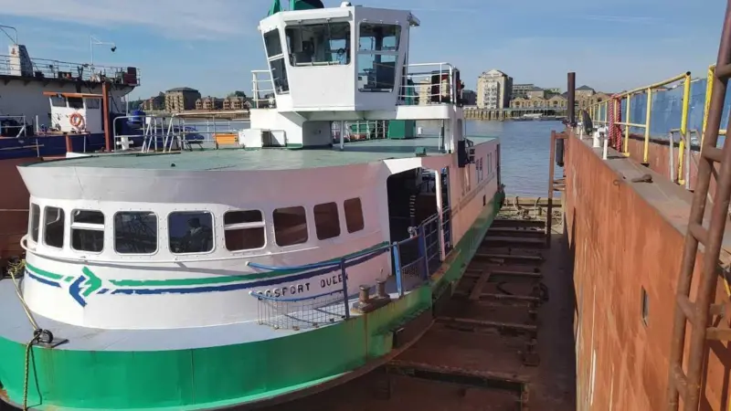 The former ferry 'Gosport Queen' used to run passengers the short distance between Portsmouth and Gosport Photo: London Party Boats