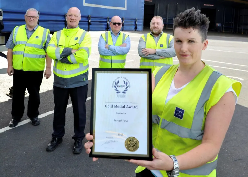 The Port of Tyne is the only British port to achieve five consecutive Gold Awards in a row for its health and safety practices Photo: Port of Tyne