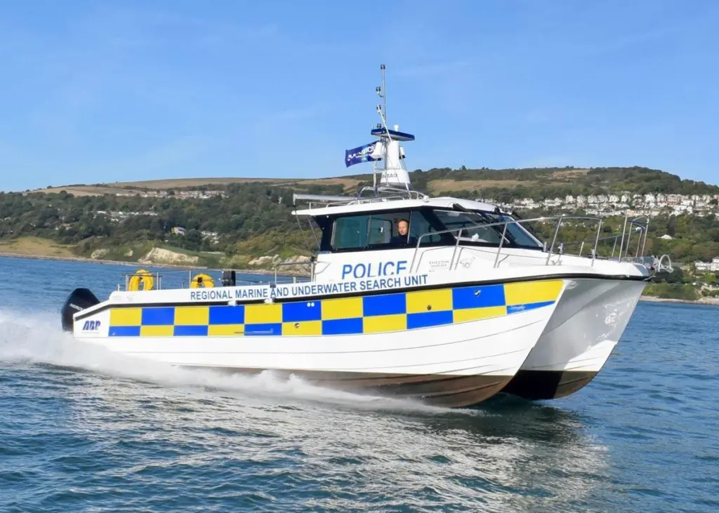 The core duty of '5 Bells' is to provide a versatile craft to facilitate the many roles of the Underwater Search and Marine Team Photo: Cheetah Marine