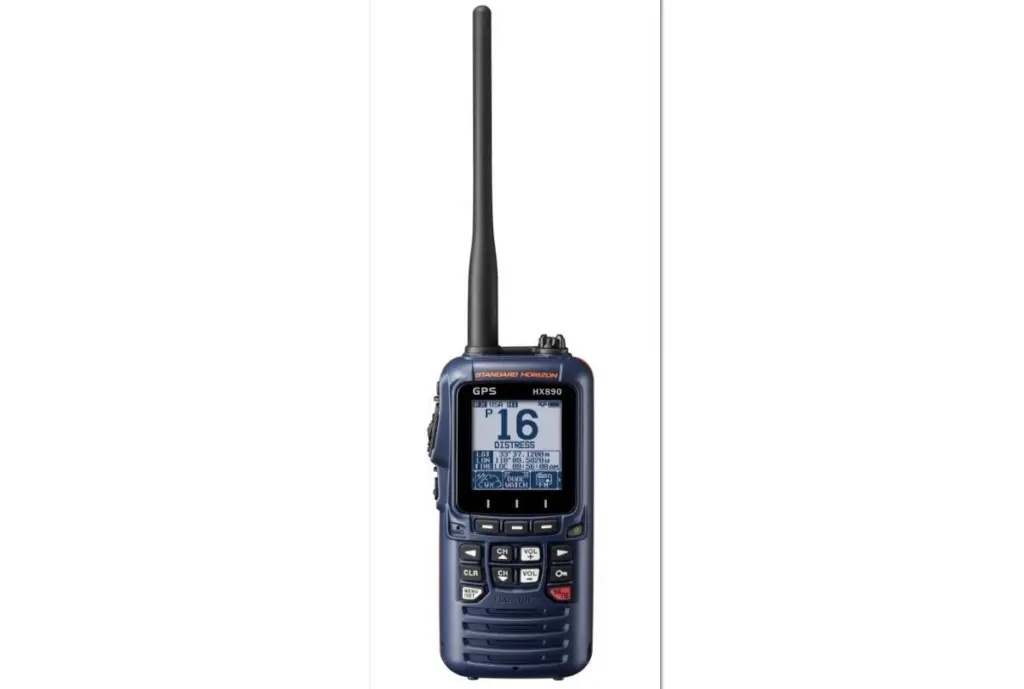 the HX890E is fully buoyant and can be submerged safely for up to 1.5m for 30 minutes