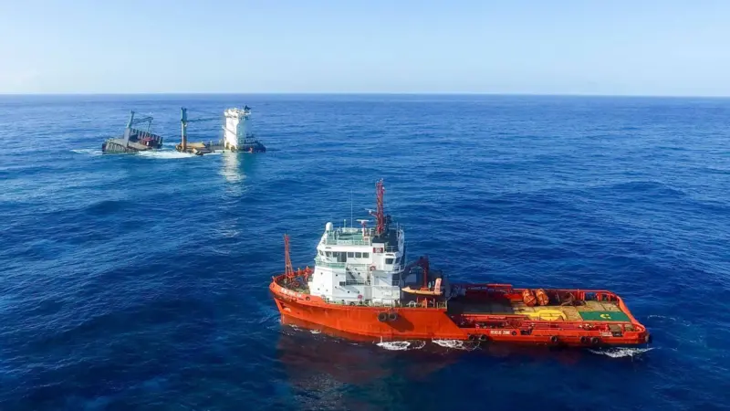 The 'Kea Trader' casualty typifies the essential need for an efficient global salvage industry (Lomar Shipping)