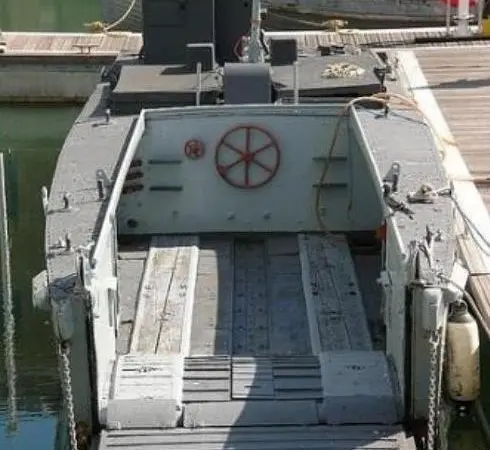 The vessel is currently at the Royal Navy's Historic Dockyard in Portsmouth