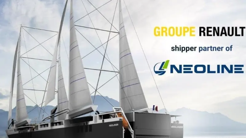 The Neoline concept for Renault is primary wind propulsion not just wind assist