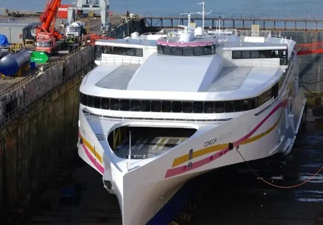 'Condor Liberation' in dry dock at A&P Falmouth