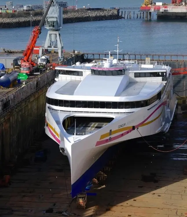 'Condor Liberation' in dry dock at A&P Falmouth