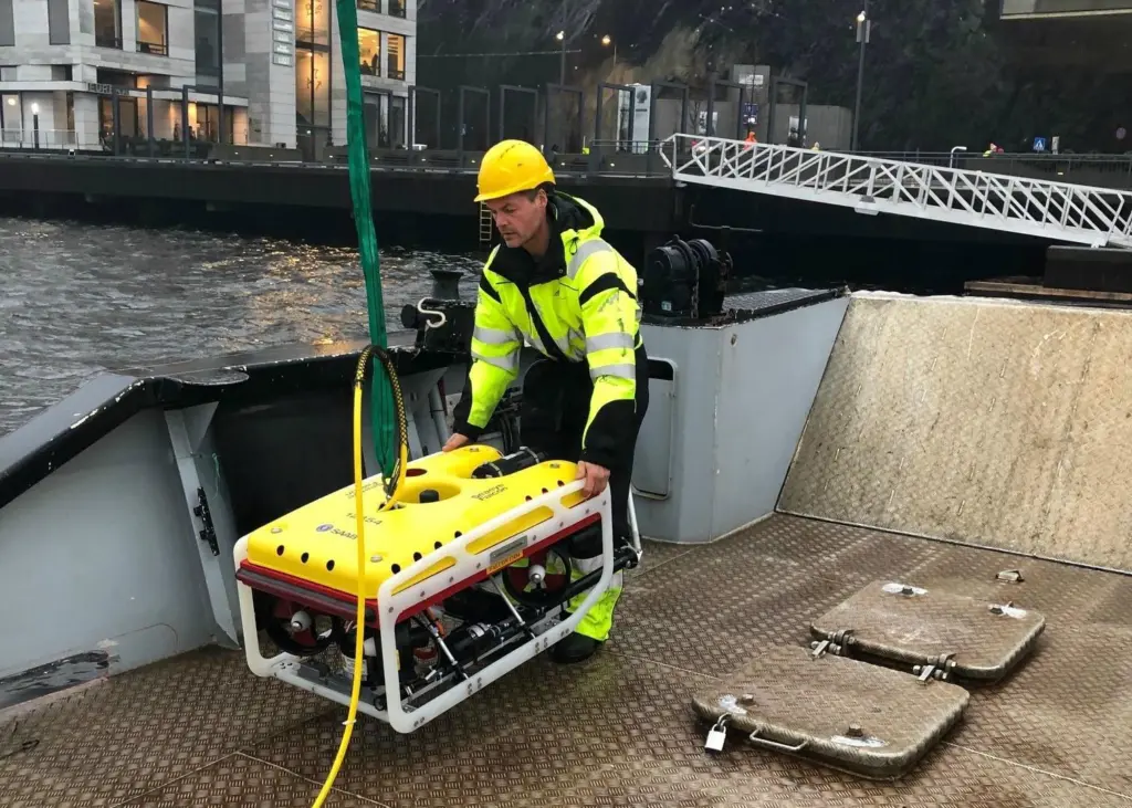 Agder Dykk has developed a new underwater robotic vehicle Photo: Agder Dykk