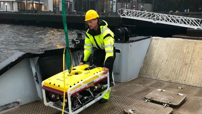 Agder Dykk has developed a new underwater robotic vehicle Photo: Agder Dykk